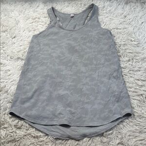 Lululemon Essential Tank *Pleated Incognito Camo SSL Silver Drop Alpine White